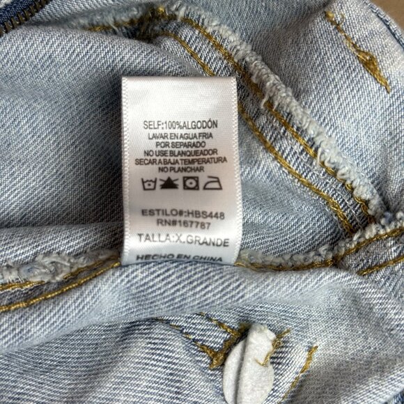 Hunter & Brown Women’s Denim Skirt XL Button Front Cargo Pockets - Picture 9 of 14